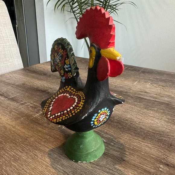 Vintage Portugal Pottery Earthenware Rooster Figurine. - Picture 3 of 8